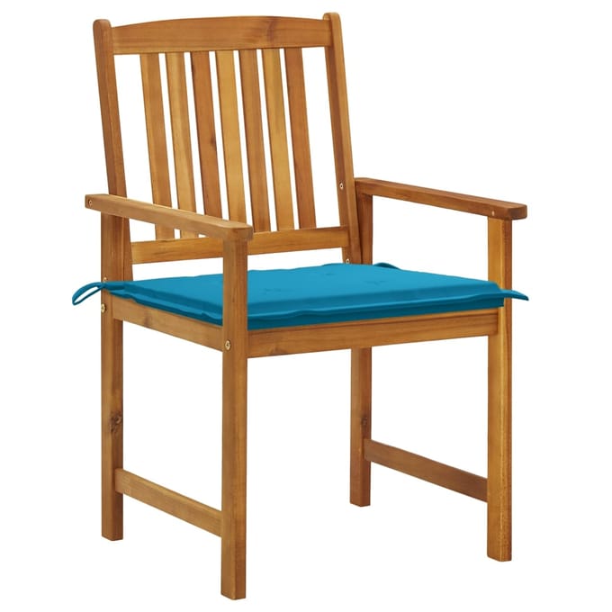 vidaXL - Tuinstoelen - 6 - st - met - kussens - massief - acaciahout