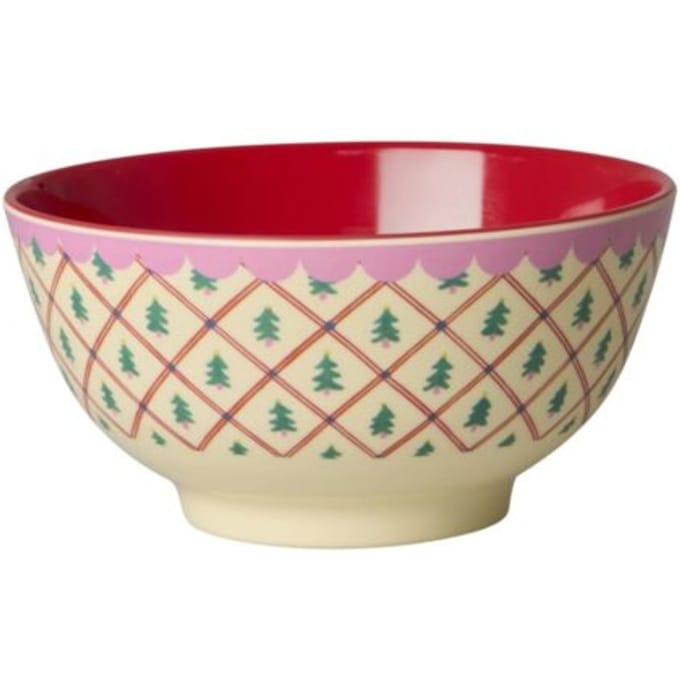 Rice melamine kom met kerstbomen, 700 ml