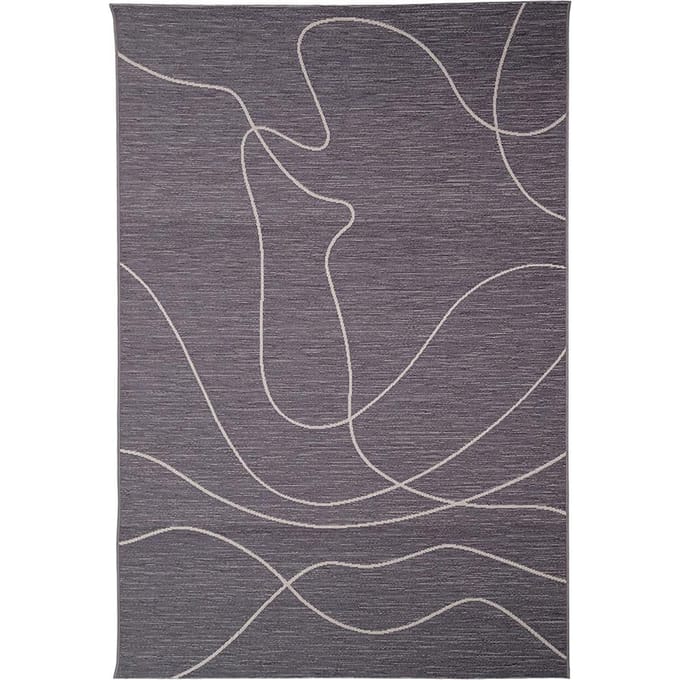 Living Vloerkleed 135 cm x 190 cm Kunto Grijs