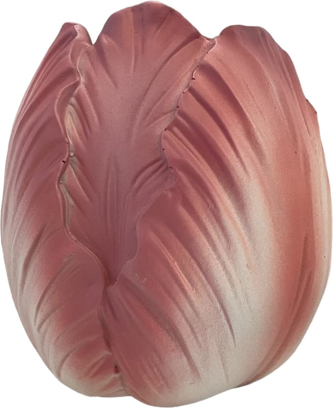 ToulonOud Roze tulpenvaasje 9x9x10 cm