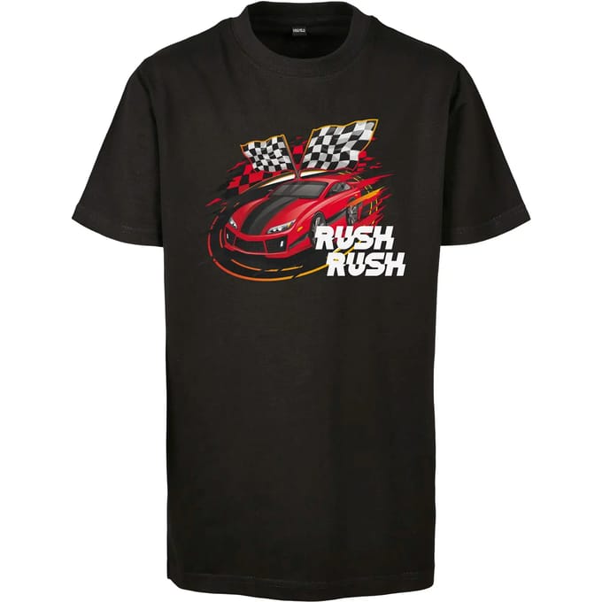 Urban Classics - Car Race Kinder T-shirt - Kids 146/152 - Zwart