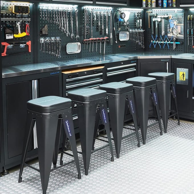 Datona® Werkplaatskruk - 5 stuks - Zwart