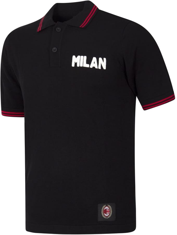 COPA - AC Milan 1960 Polo - Heren - Korte Mouw - Zwart - S