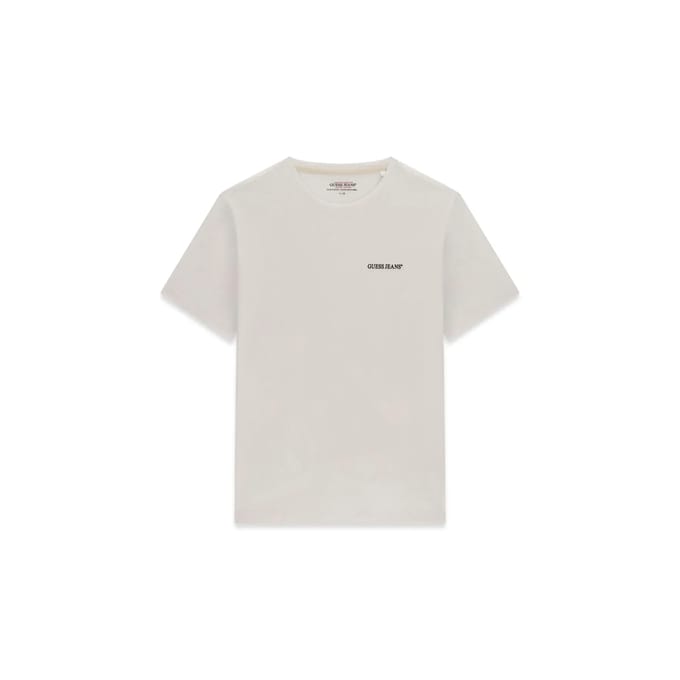 Guess Jeans Bianco Katoenen Heren T-Shirt