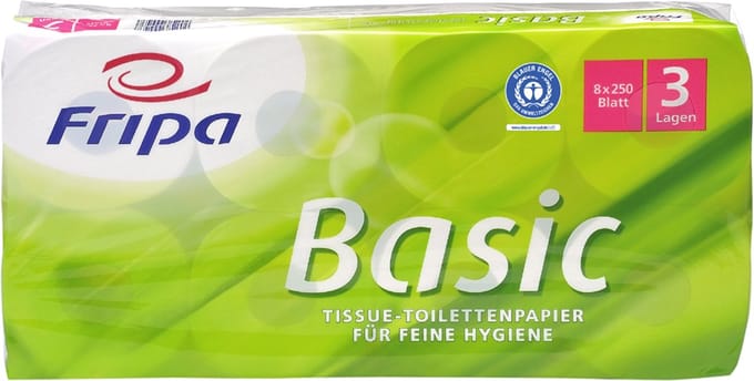 Fripa toiletpapier basic 3-laags wit
