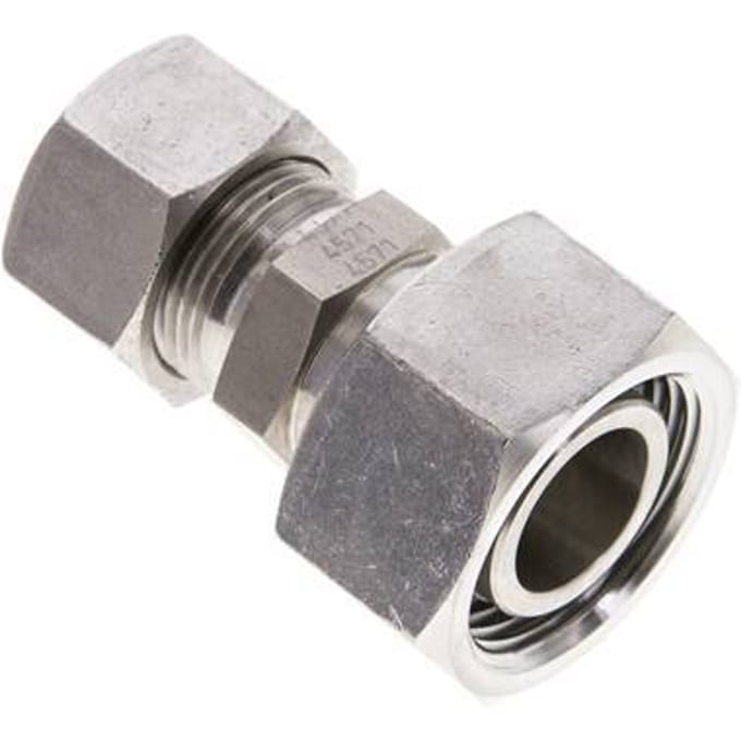 15L & 22L RVS Rechte Snijringkoppeling Draaidoorvoer 160bar ISO 8434-1