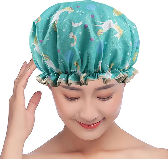 Douchemuts - Unicorn douchemuts - Eenhoorn - Douchekapje - Unicorn - Douche kapje - Douche cap - Douchecap - Douche muts - Shower cap