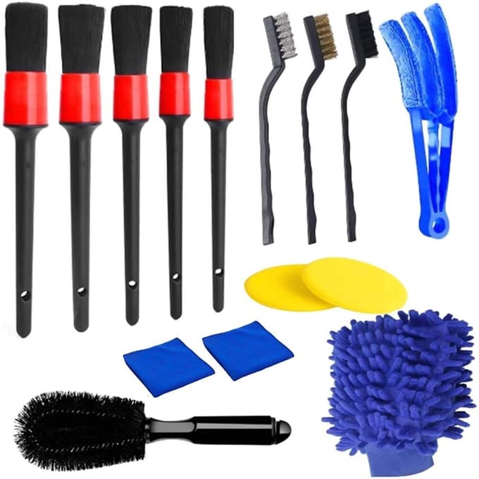 Dailygoods - 15Pcs Auto Detailing Borstels Set voor Reiniging