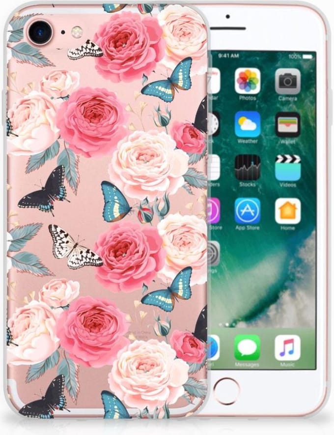iPhone SE 2022 | SE 2020 | 8 | 7 TPU Case Butterfly Roses