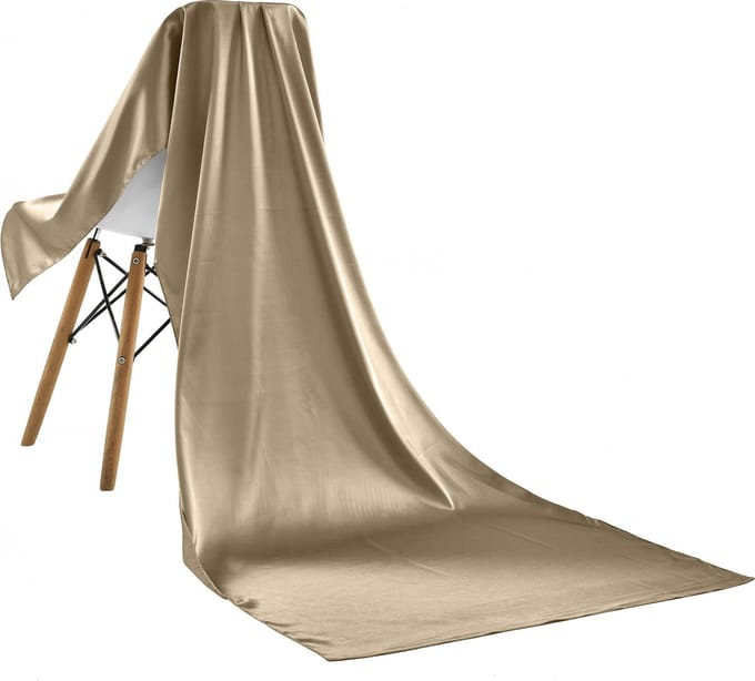 Emilie Scarves - sjaal - satijn - taupe - 200*70CM