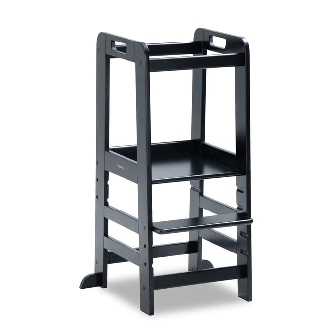 Hauck Learn N Explore - Leertoren - Opstapje - FSC® Mix Gecertificeerd Beukenhout - Black