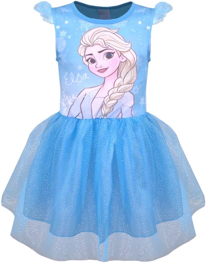 Frozen Tulejurk - Feestjurk - Verkleedkleding - Jurk - Maat 116/122