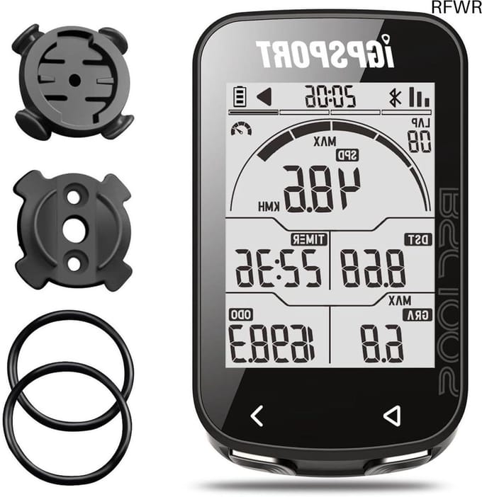 RFWR® Draadloze GPS Fietscomputer met IPX7 Waterdicht en 2,6 Inch Helder Scherm
