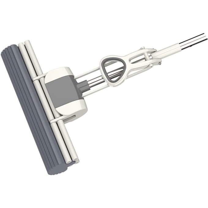 Roller Spons Mop Lichtgewicht Handenvrij Multifunctioneel Knijp Roller Mop voor Thuis gray