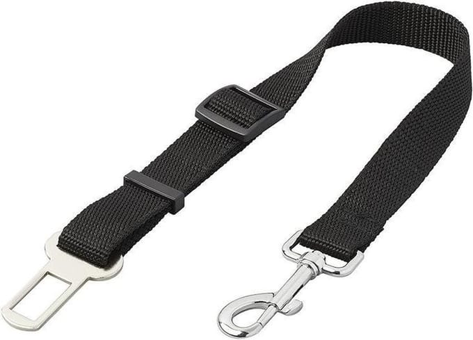 Verstelbare hondenriem voor autogordel 45-65 cm