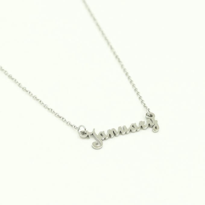 Ketting-maand januari zilver