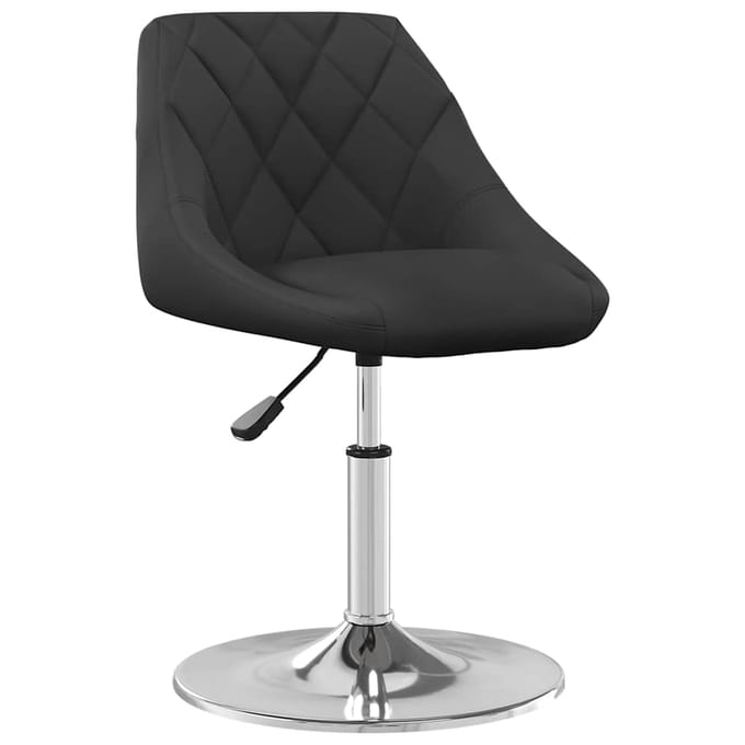 vidaXL Eetkamerstoelen draaibaar 2 st fluweel zwart