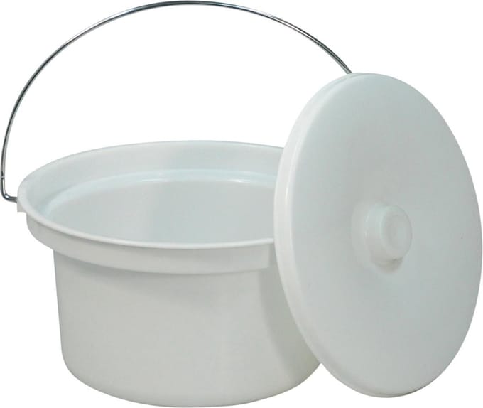 Aidapt Emmer toiletstoel - Diameter 26 cm - Wit