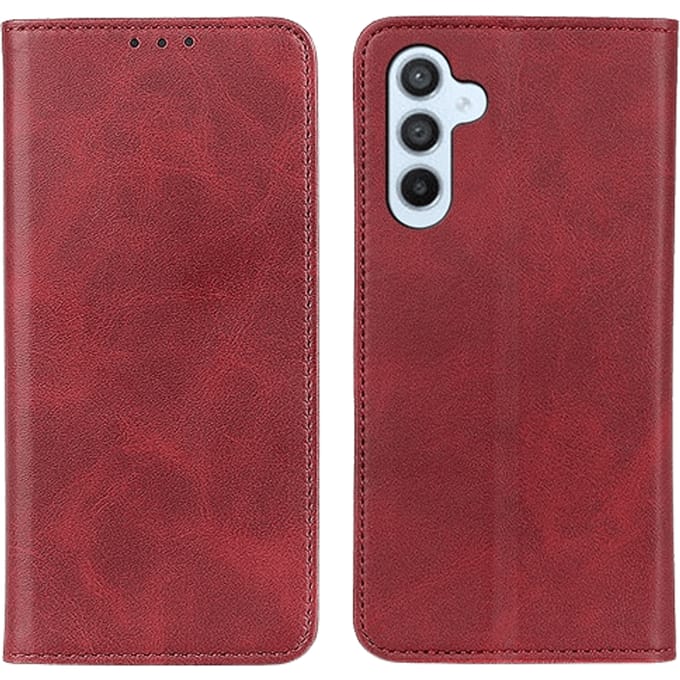 CaseBody Samsung S24 Plus / S25 Plus Real Leather Wallet Hoesje Rood