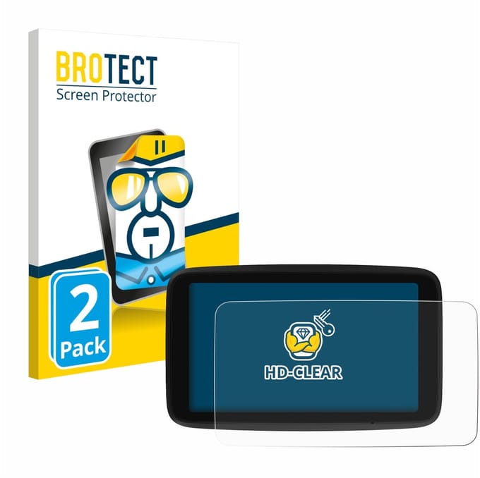 BROTECT - Screenprotector voor TomTom GO Classic 6" (2e generatie) - Folie Beschermfolie transparant 2 Stuks