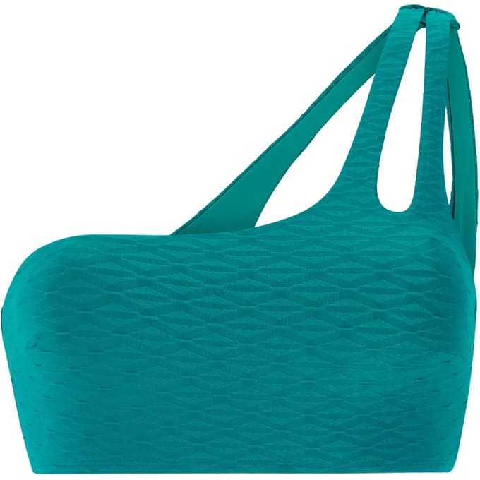 Protest MIXMarlea - Bikini top Dames - One shoulder - Normale pasvorm - Uitneembare vulling - Groen