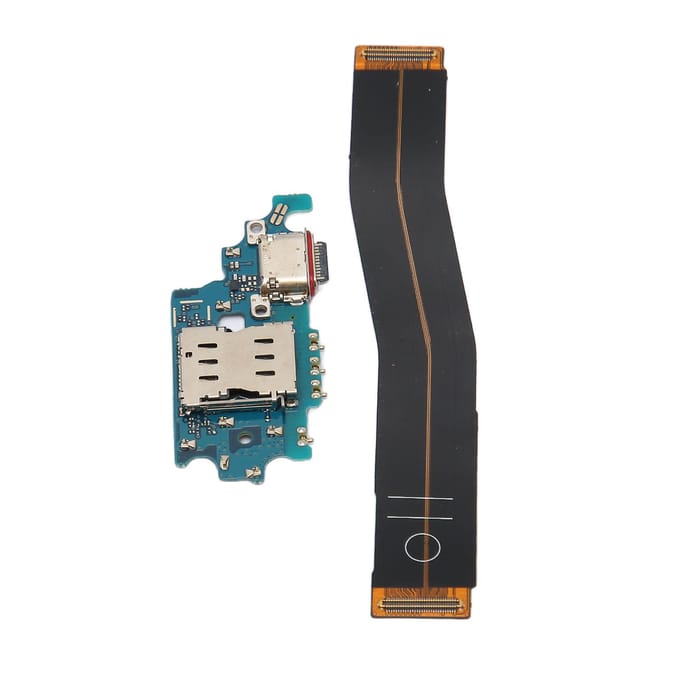 Dockconnector voor Samsung Galaxy S21 Plus G996B EU-versie USB C Telefoon Oplaadpoort Flexkabel black