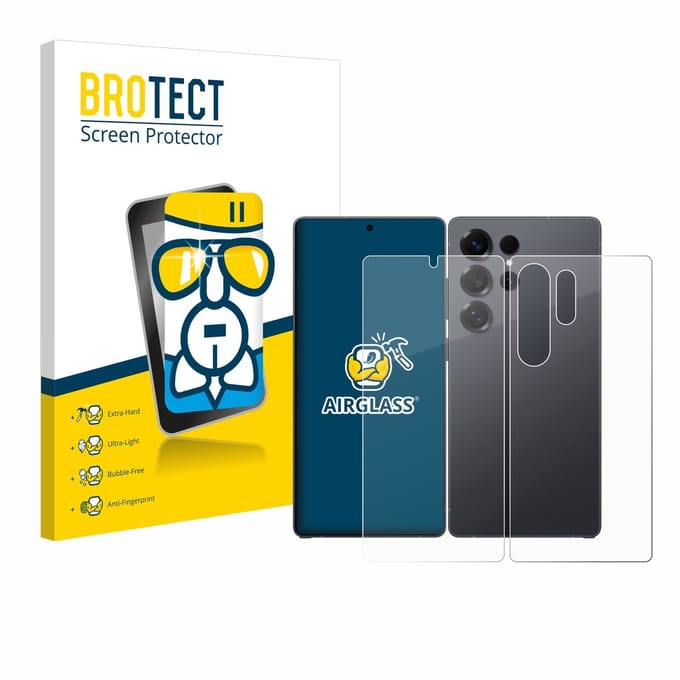 Screenprotector voor Samsung Galaxy S25 Ultra (Voor+Achter) Beschermglas transparant