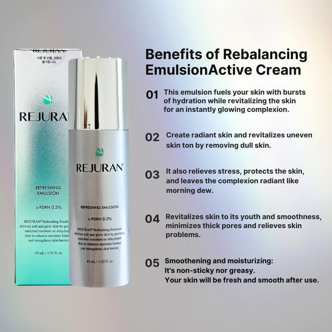 [REJURAN] Émulsion Rafraîchissante Guérisseur 45ml Emulsion 45ml white