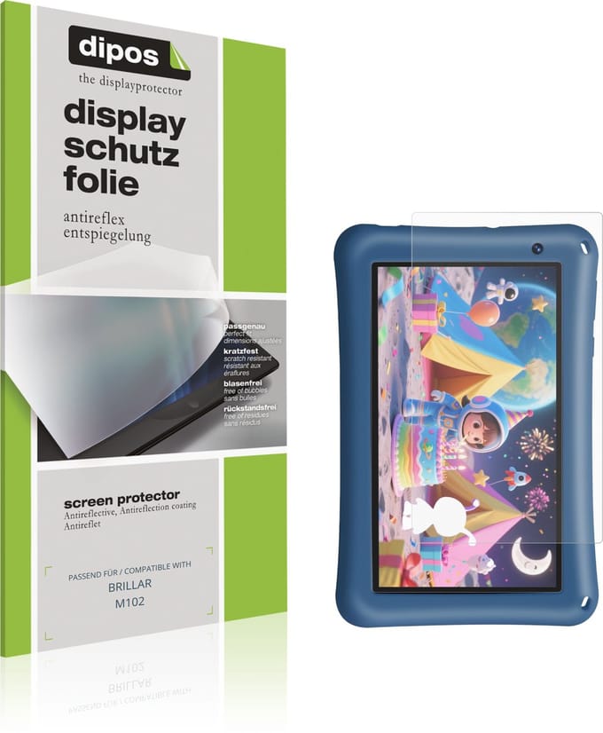 dipos – 2x Matte Beschermfolie geschikt voor BRILLAR M102 | Krasbestendige & antireflecterende Screenprotector Ultra-Thin
