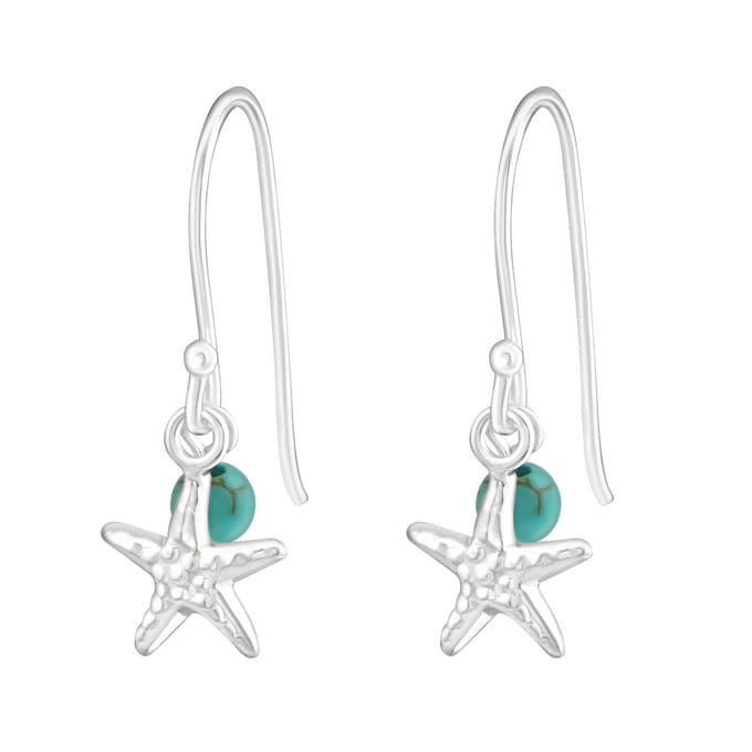 Amanto Kids Oorbellen Chidera - 925 Zilver E-Coating - Zeester - 10x22mm