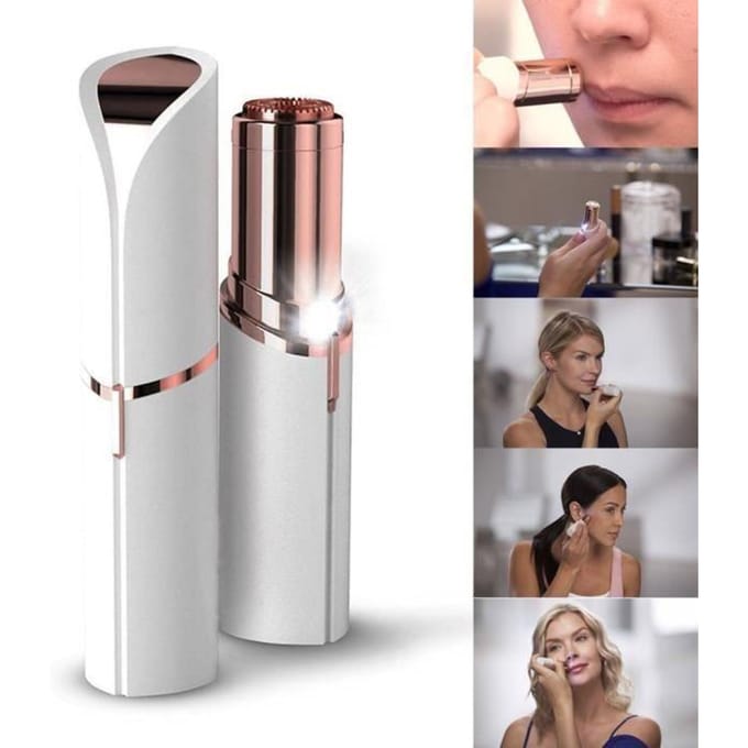 Épilateur - Touche Finale - Rouge - Hypoallergénique - Indolore - Portable blanc