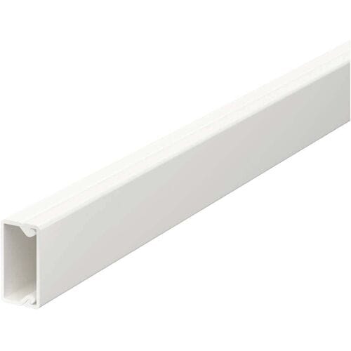 OBO Bettermann Wand- en plafondkanaal met bodemopening 10x20x2000 polyvinylchloride zuiver wit RAL 9010, 6150764
