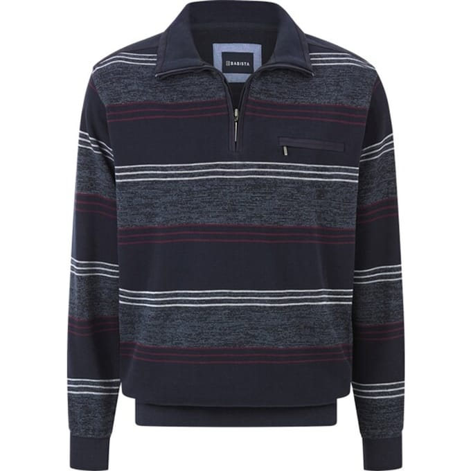 Babista herren Sweatshirt - 60/62 - blauw - Plus Size
