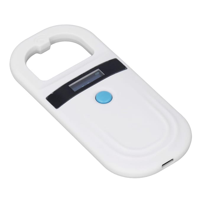 Huisdier Microchip Scanner Reader LED Display 134.2KHZ 125KHZ 256 Gegevensopslag Draadloze Dieren-ID gray
