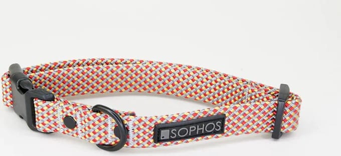 Halsband, reflecterend, touw geweven, multicolor | Sophos Lifestyle | Medium