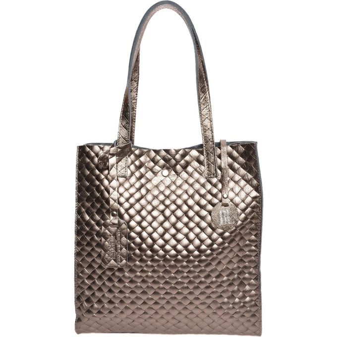 Anna Luchini Brons Rundleer Tas
