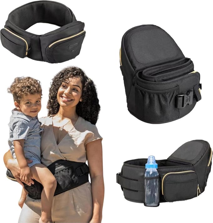 Heupdrager met Zitje voor Baby's en Peuters - Verstelbare Taille voor Comfortabel Draaggemak