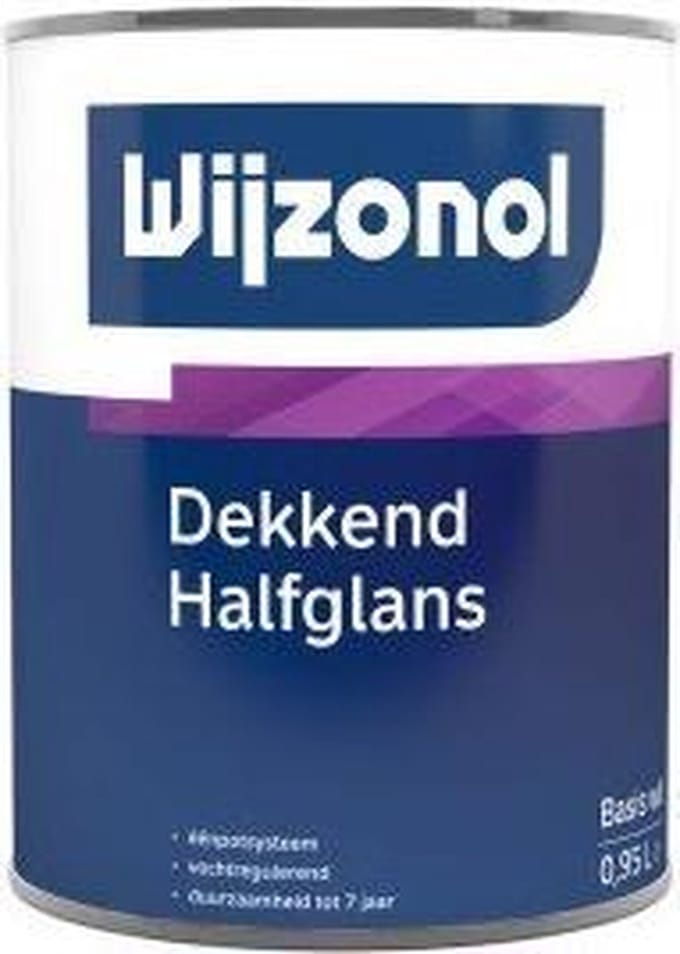 Wijzonol Dekkend Halfglans 0,5 liter - Kleur