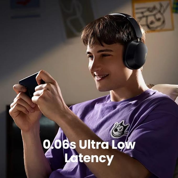 Écouteurs sans fil Bluetooth UGREEN HiTune Max5c à porter sur la tête avec réduction de bruit adaptative et longue autonomie de 75 heures blanc