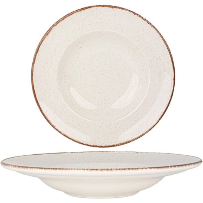 Rinart Pastabord - Brunilda - Porselein - 27 cm (400cc) - set van 2