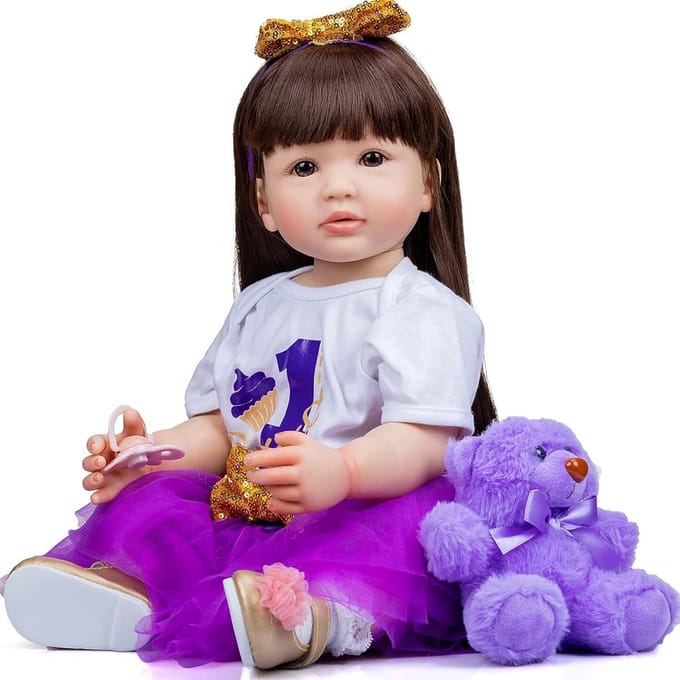 Levensechte Reborn Babypop 45 cm - Siliconen Speelgoed voor Kinderen