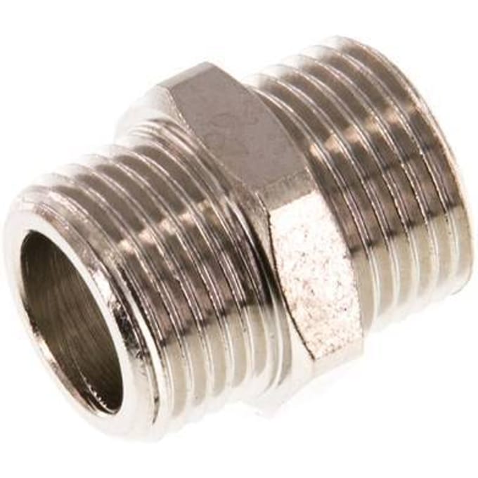 G 3/8'' Vernikkeld Messing Borstnippel 16 Bar [5 Stuks]