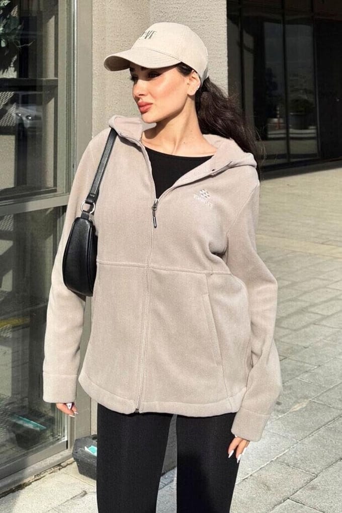 Dames Hooded Zip Sweatshirt