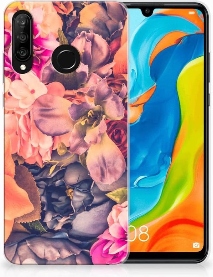Huawei P30 Lite TPU Case Bosje Bloemen