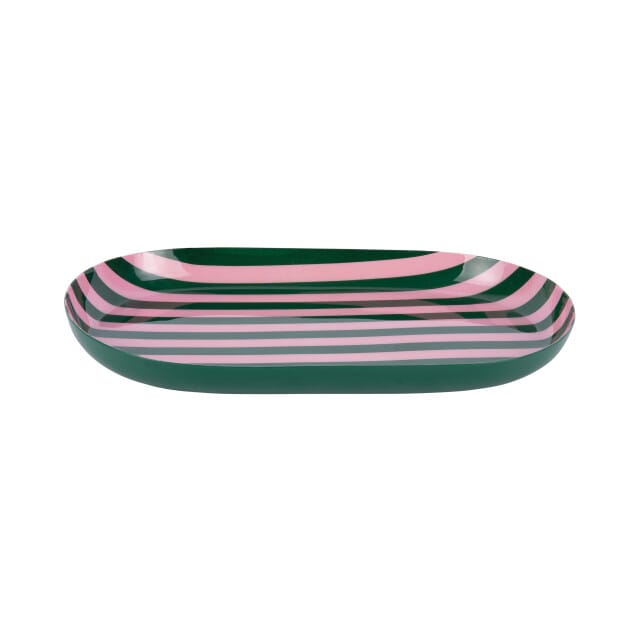 Present Time - Dienblad Animado Oval Small - Groen - 25x15x2,5 cm