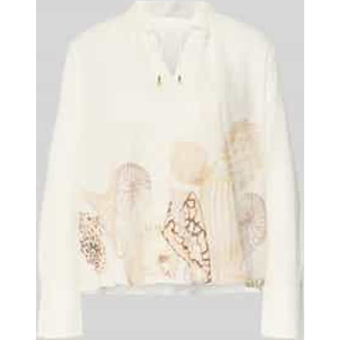 relaxed fit blouse met vetersluiting