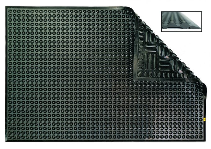 Ergomat Nitril Conductive, 60 x 90 cm, zwart