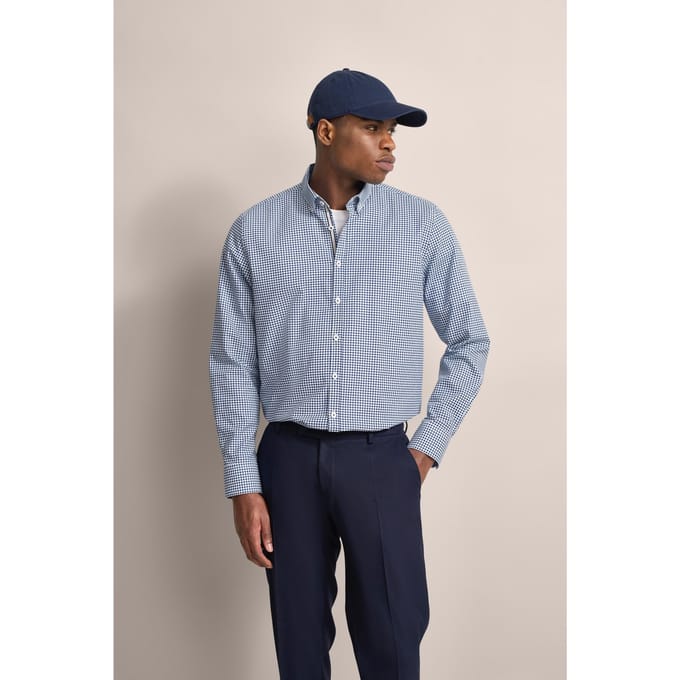 Bugatti Herren Oxford overhemd van 100% katoen