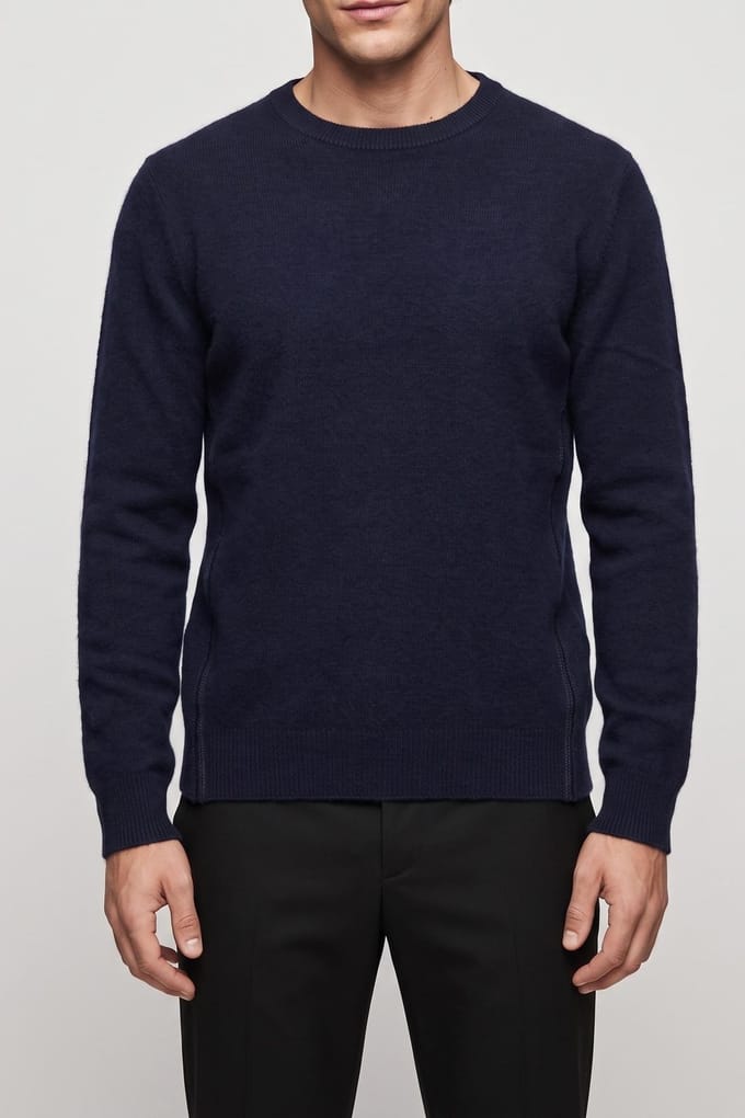 The Kooples Pull Col Round Detail Brilliant Navy Größe: S | Pullover Outlet | Herren | Blau