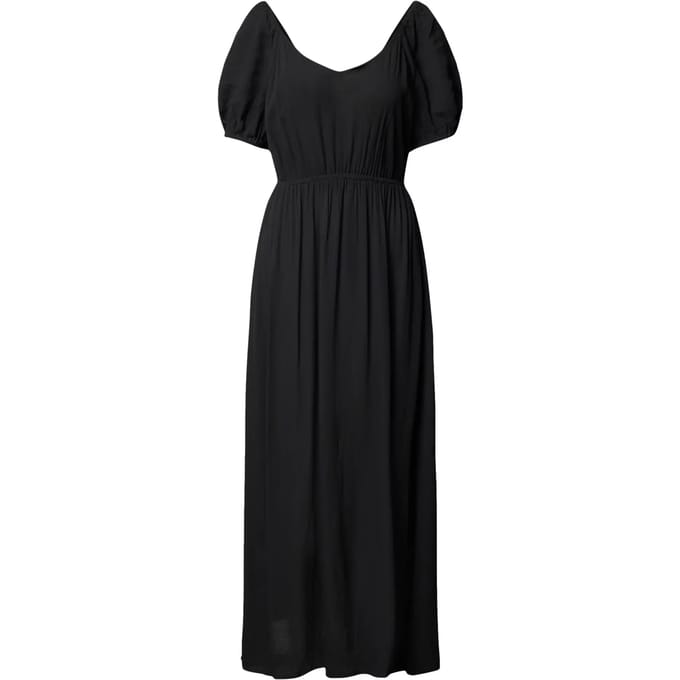 Midi-jurk van viscose met V-hals, model 'MARRAKECH'
